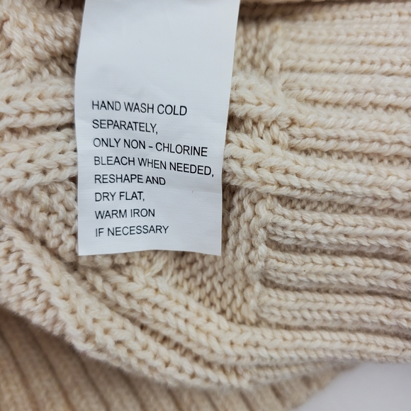 Jeanne Pierre vintage heavy cable knit sweater S - Picture 4 of 8